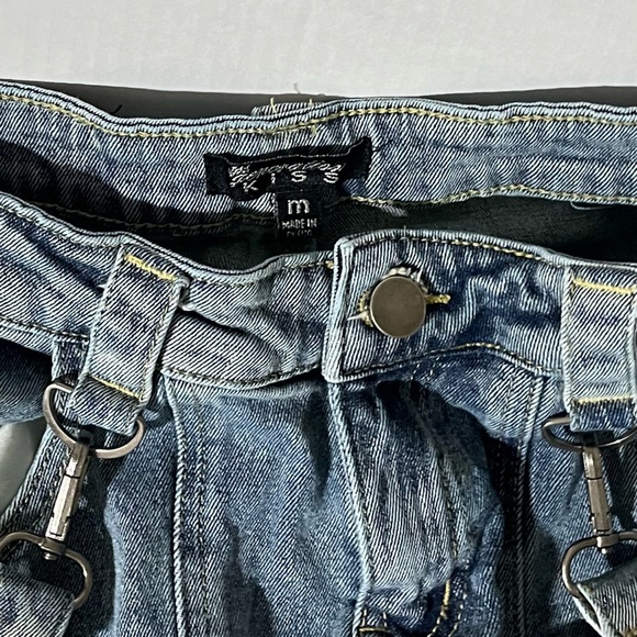 Dolls Kill Generation Kiss Aurora Cargo Flared Jeans - Picture 7 of 16